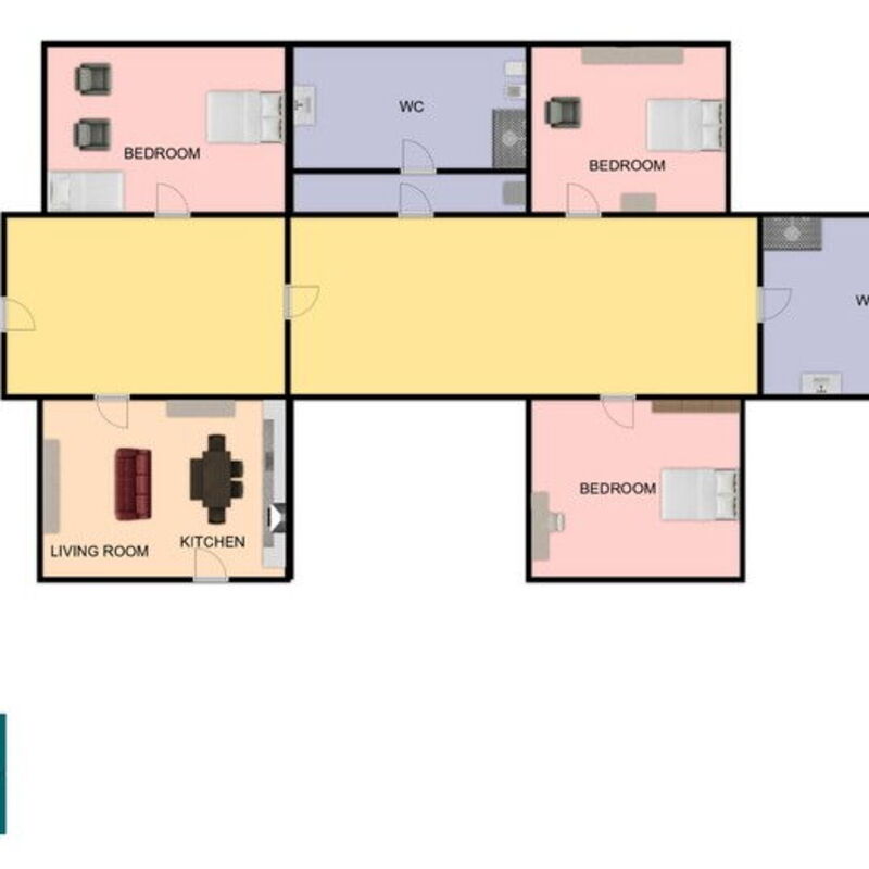 Sunrise Hill Holiday Home: Planimetria