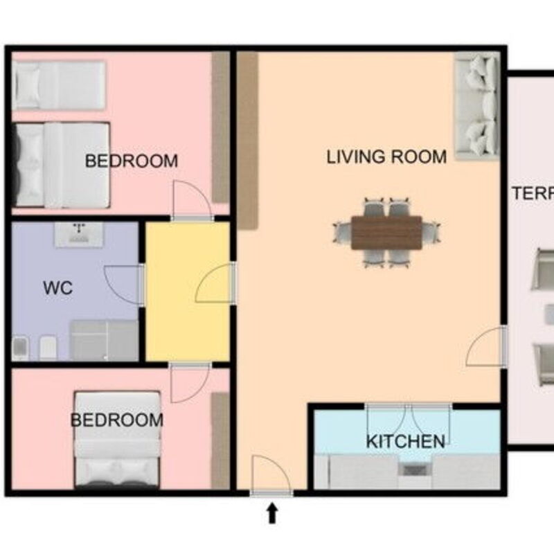 Conero Garden Apartment: Planimetria