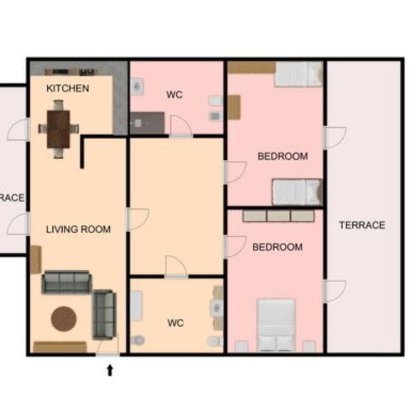 Casale Al Mare: Planimetry
