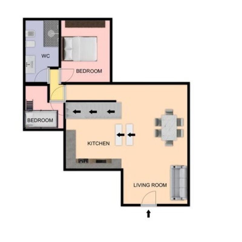 Bell'aria Apartment: Planimétrie