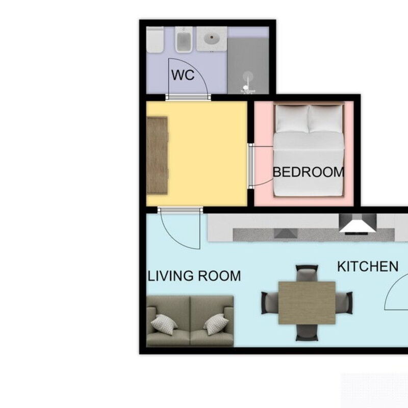 La Rondine Apartment: Planimetry