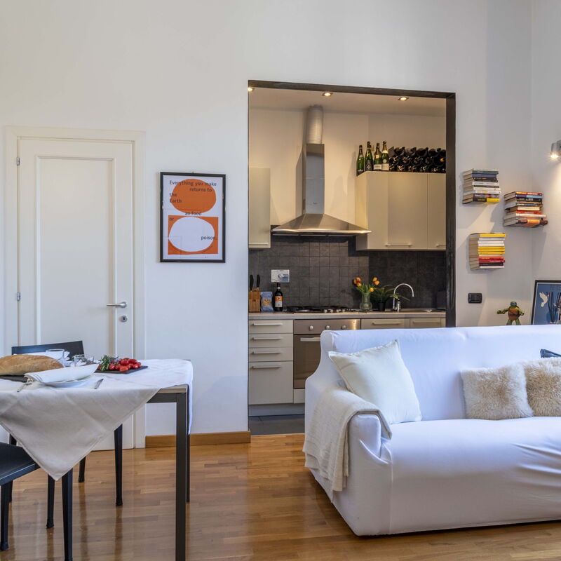 Green Suite Florence: Kitchen, Living Room