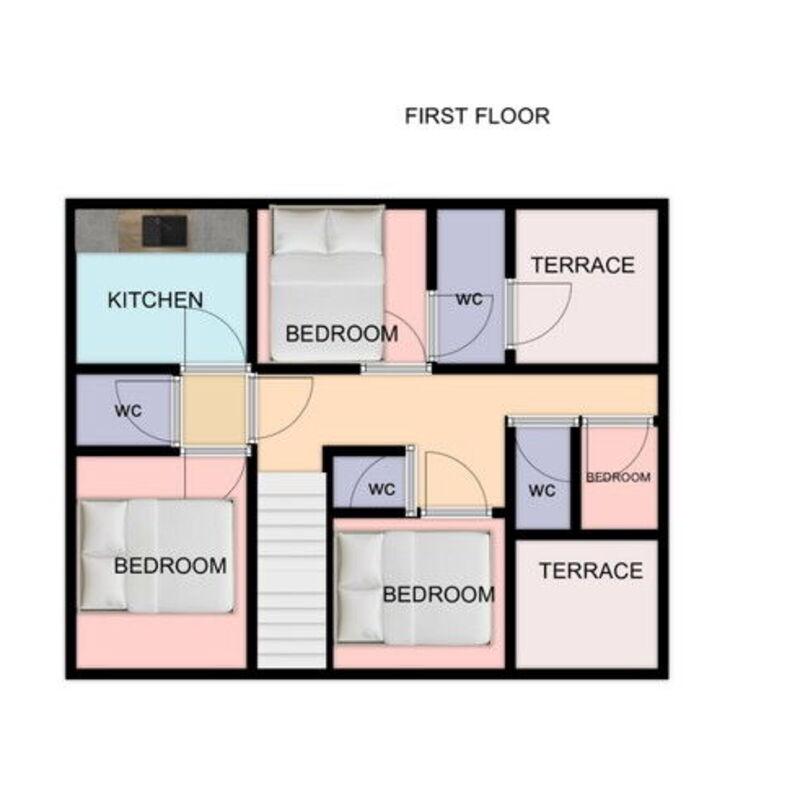 La Casa nel Bosco: Planimetry