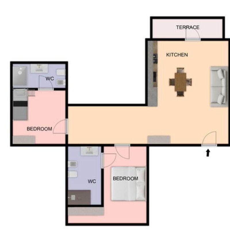 Serafini Holiday Home: Planimetria