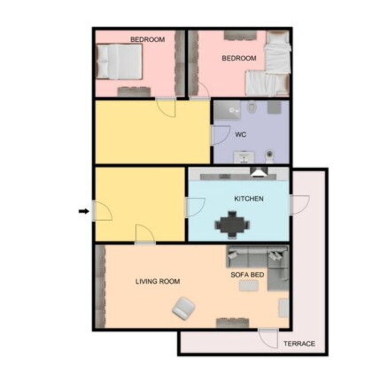 Casa Acquamarina: Planimetry