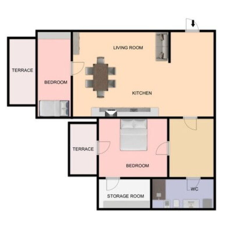 Seaside Apartment: Planimetrie