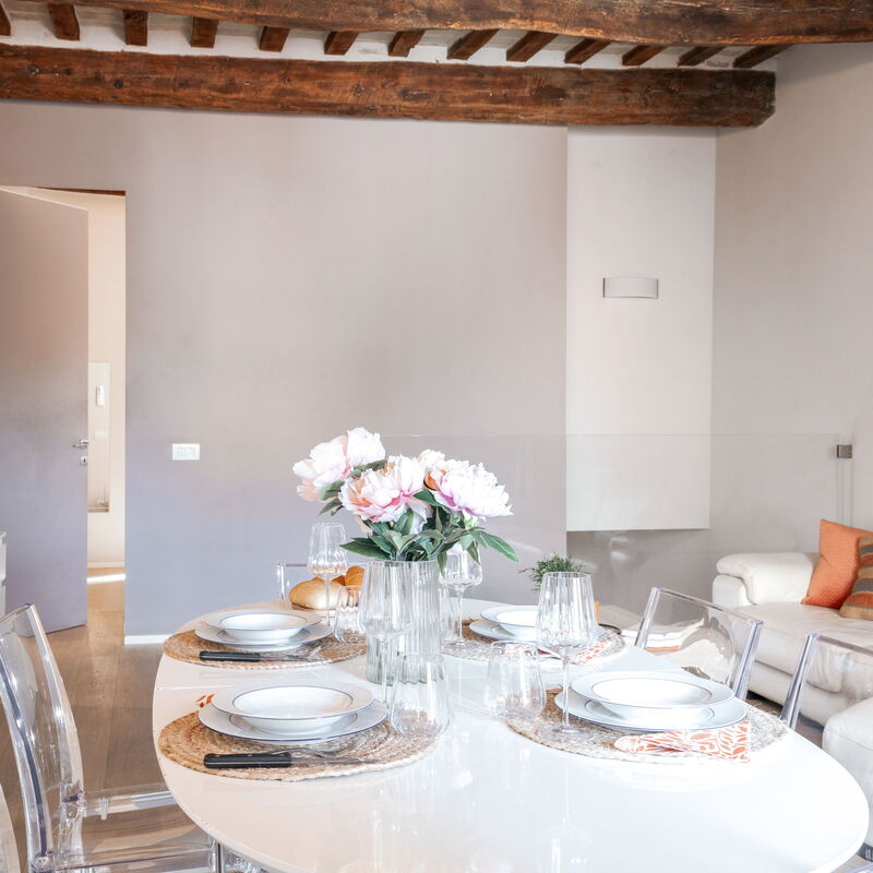 La Casa in Centro: Dettagli della stanza, Sala da pranzo, Soggiorno