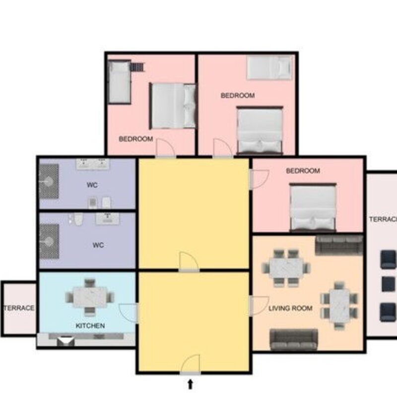 Cattolica Sea Loft: Planimetry