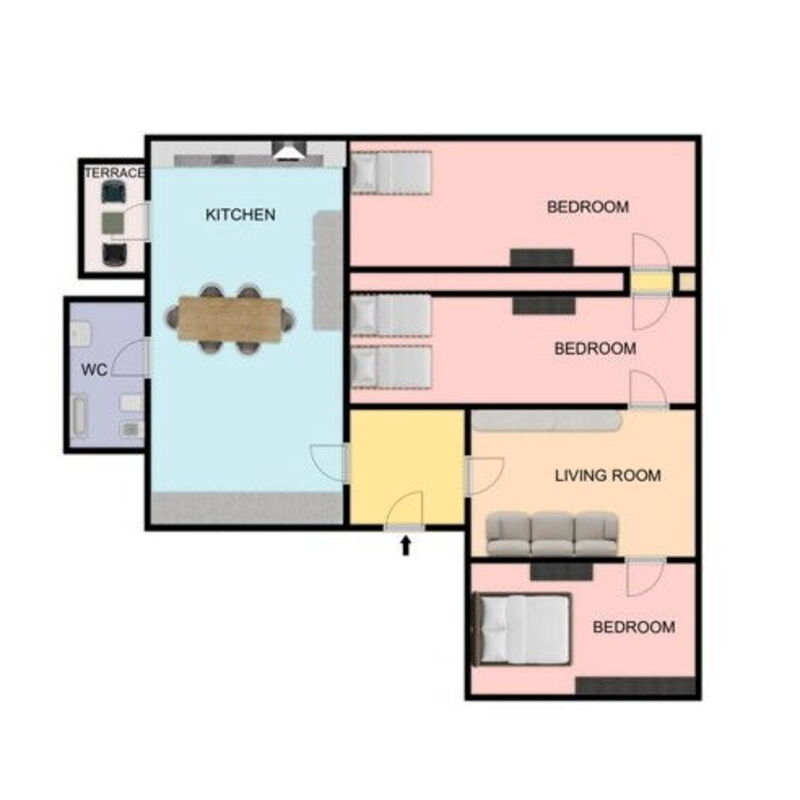 Falleroni Apartment: Planimetrie